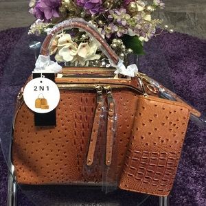 2in1 Cognac Handbag
